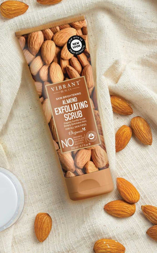 Vibrant Beauty Skin Brightening Almond Exfoliating Scrub (200ml)